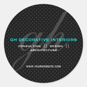 Autocolante de Iniciais do Bolinhas