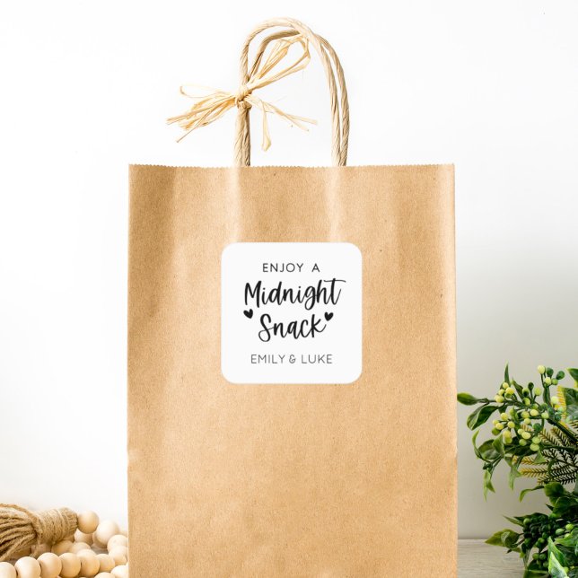 Autocolante de meia-noite de casamento (Criador carregado)