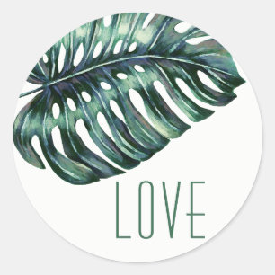 Autocolante de Monstera Tropical Moderna