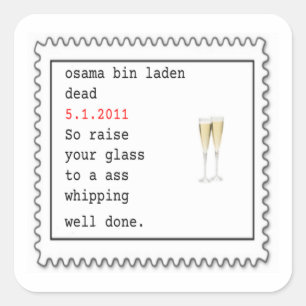 autocolante de morto com carga de caixa osama