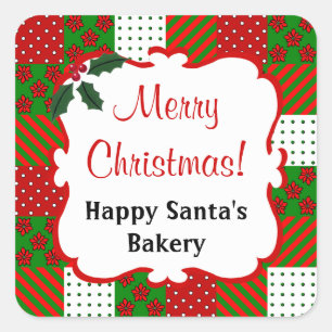 Autocolante de Natal Personalizado