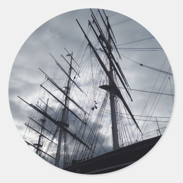 Autocolante de navio de vela (Frente)