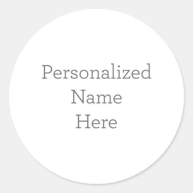 Autocolante de nome personalizado (Frente)