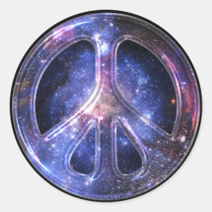 Autocolante de paz universal