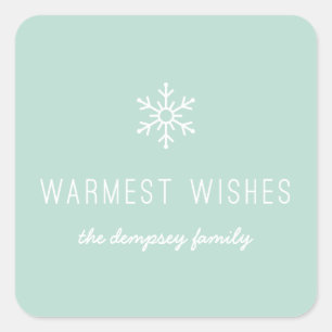 Autocolante de primeira queda de neve - Casa