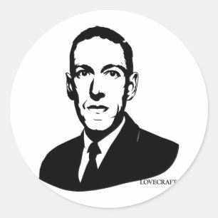 Autocolante de Retrato HP Lovecraft
