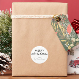 Autocolante de Script de Natal Moderno