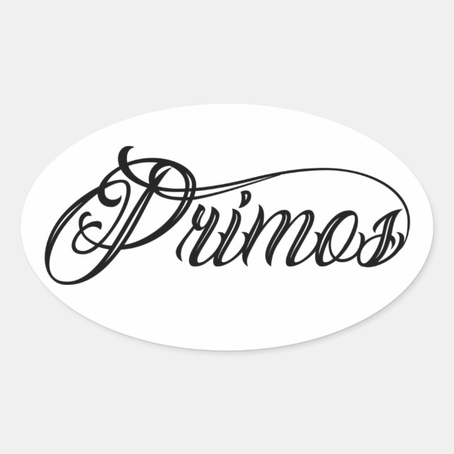 Autocolante de Script de Tatuagem Primos (Frente)