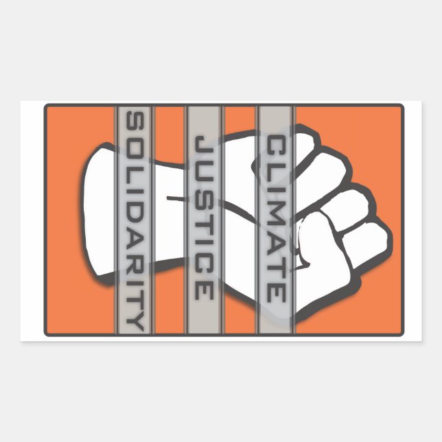 Autocolante de Solidariedade da Justiça Climática (Frente)