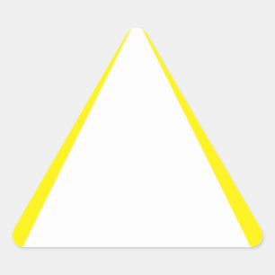 Autocolante de triângulo amarelo genérico
