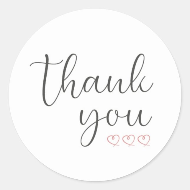 Autocolante do adesivo/Etiqueta Obrigado (Frente)