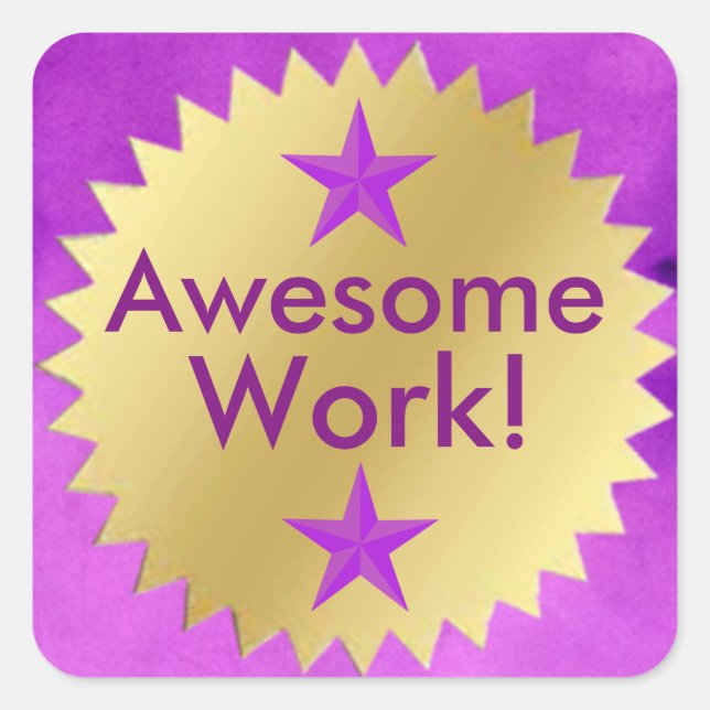 Autocolante do Prêmio de trabalho especial do alun (Frente)