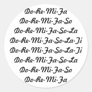 Autocolante Do-Re-Mi-Fa-So-La-Ti
