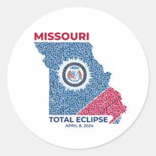 Autocolante Eclipse Round do Missouri