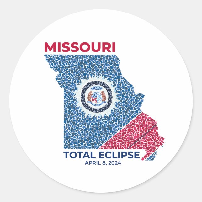 Autocolante Eclipse Round do Missouri (Frente)