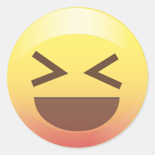 Autocolante Emoji Amarelo Totalmente Animado