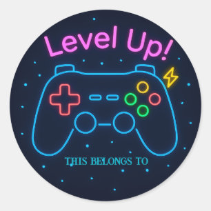 Autocolante Gamer Round Personalizado para Meninos