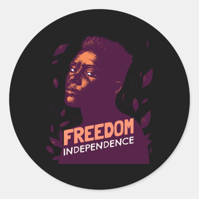 Autocolante Independência E Liberdade (Frente)