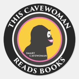 Autocolante inteligente: Esta cavewoman lê boo