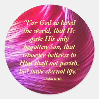 Autocolante John 3:16