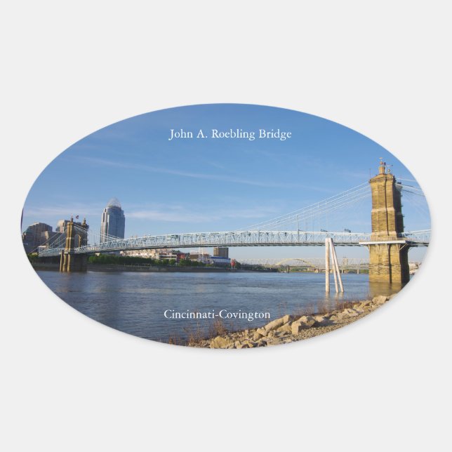 Autocolante John A. Roebling Bridge (Frente)