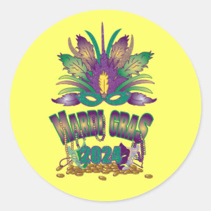Autocolante Mardi Gras 2024