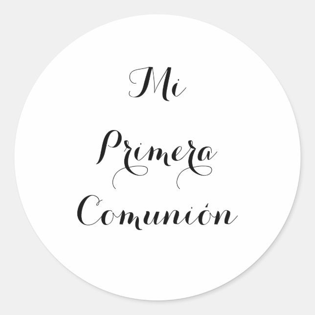 Autocolante Mi Primera Comunier (Frente)