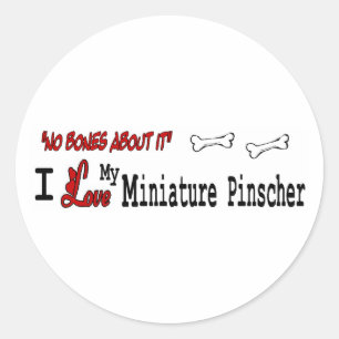 Autocolante Miniatura Pinscher (I Love)