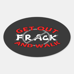 Autocolante no vidro traseiro de Fracking, preto