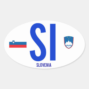 Autocolante no vidro traseiro de Slovenia*