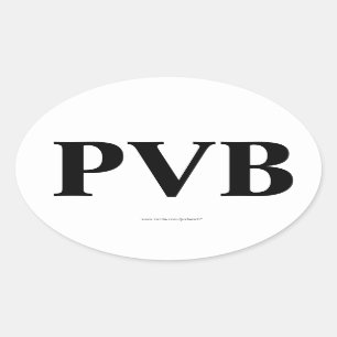 Autocolante no vidro traseiro do Oval de "PVB"
