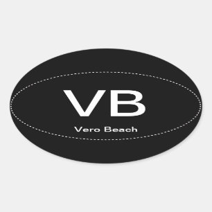 Autocolante no vidro traseiro do Oval de VB Vero