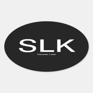 Autocolante no vidro traseiro do Oval do lago SLK