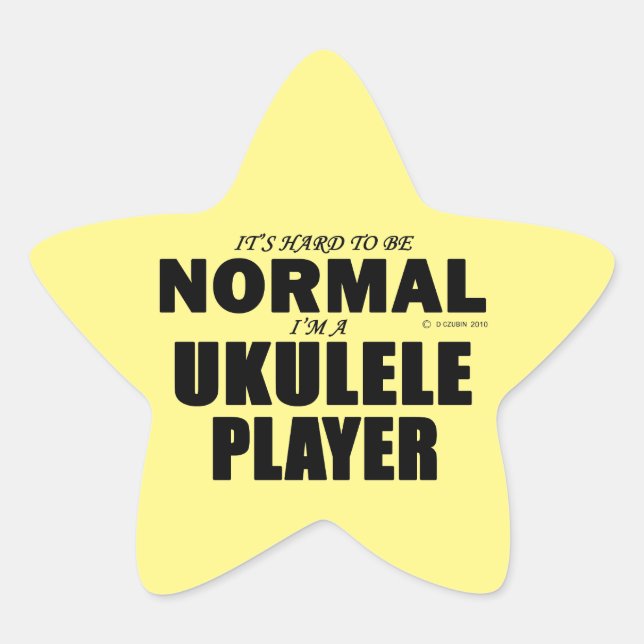 Autocolante normal do Ukulele Player (Frente)
