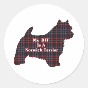 Autocolante Norwich Terrier BFF