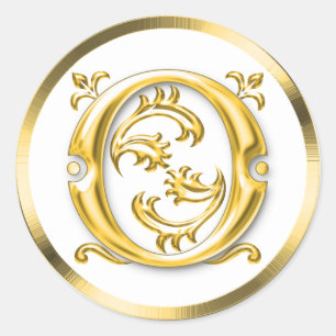 Autocolante O Round em Dourado