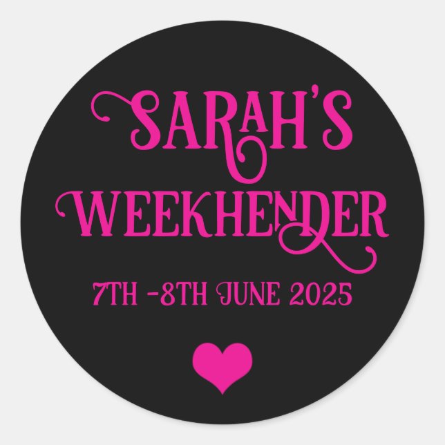 Autocolante Personalizado Chic | Esquadrão de Noiv (Frente)