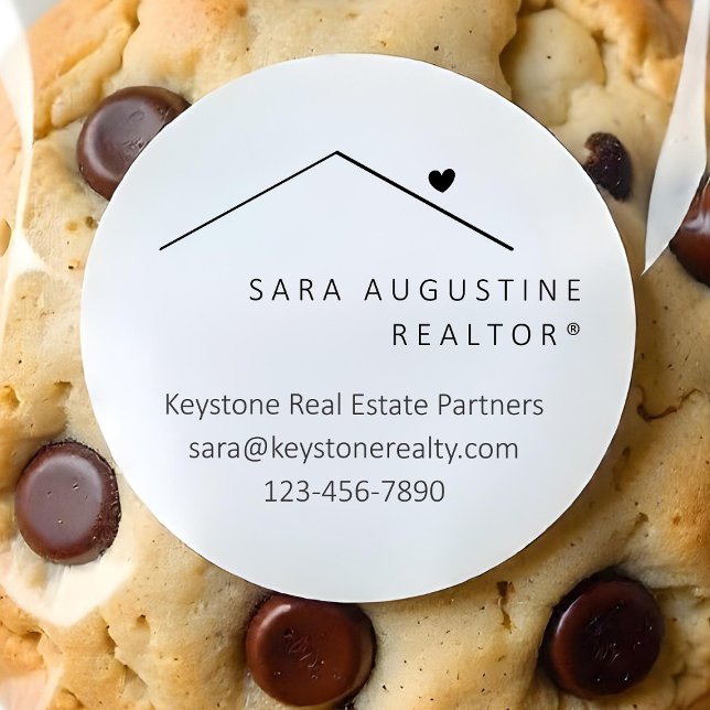 Autocolante Personalizado do Realtor (Criador carregado)