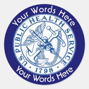 Autocolante personalizado PHS do Serviço de Saúde