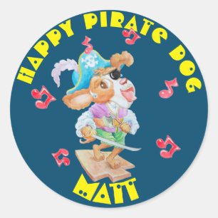  Autocolante personalizado Pirata 