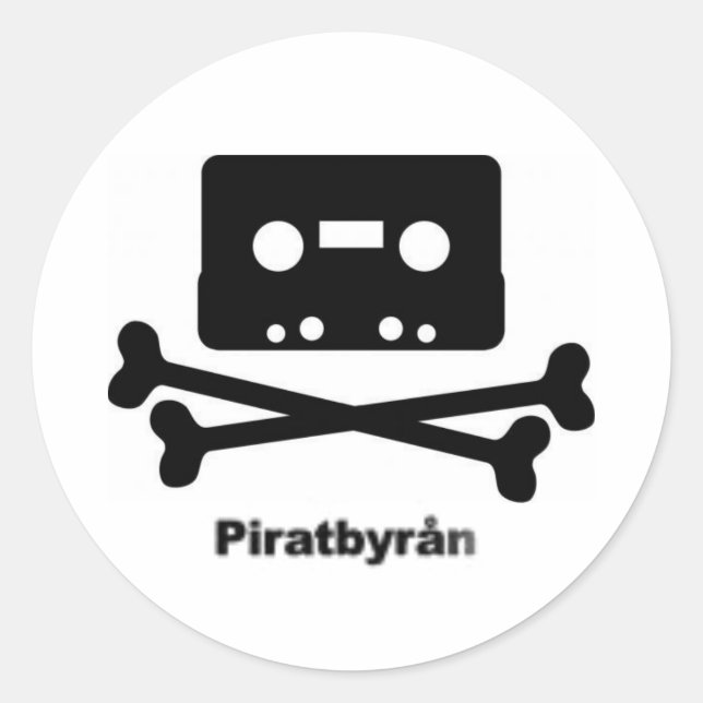 autocolante piratbyran (Frente)