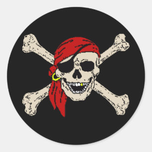 Autocolante Pirate Classic Round