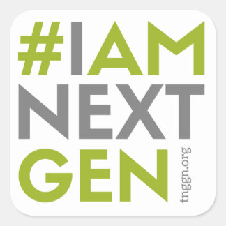 Autocolante quadrado #IAMNEXTGEN 3"x3"