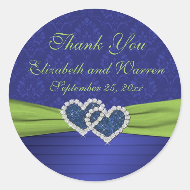 Autocolante Real Azul e Chartreuse 3" (Frente)