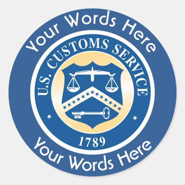 Autocolante redondo personalizado de serviço perso (Frente)