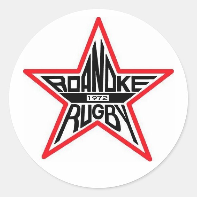 Autocolante Roanoke Rugby (Frente)