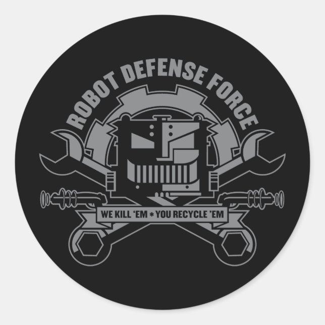 Autocolante Robot Defense Force (Frente)