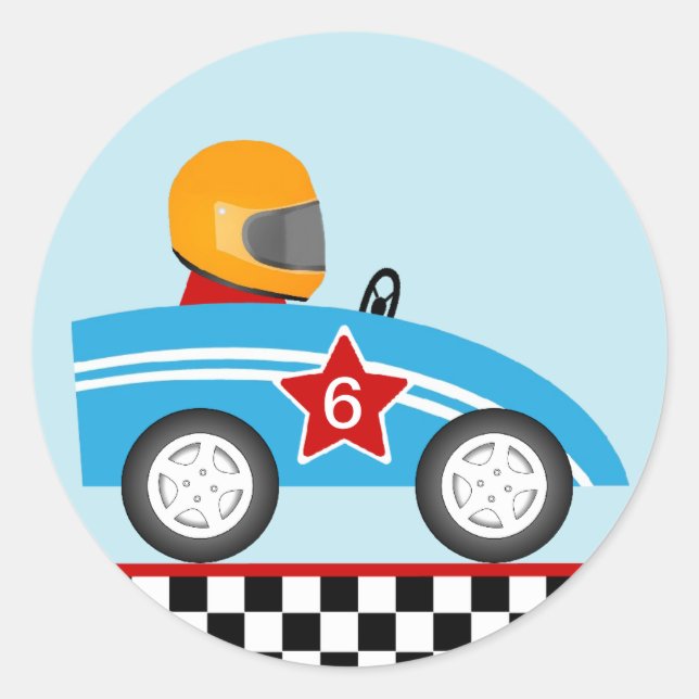 Autocolante rotativo de corrida personalizado (Frente)