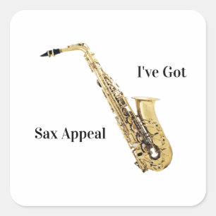 Autocolante saxofone