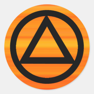 Autocolante Sobriety Recovery e Triangle Recovery